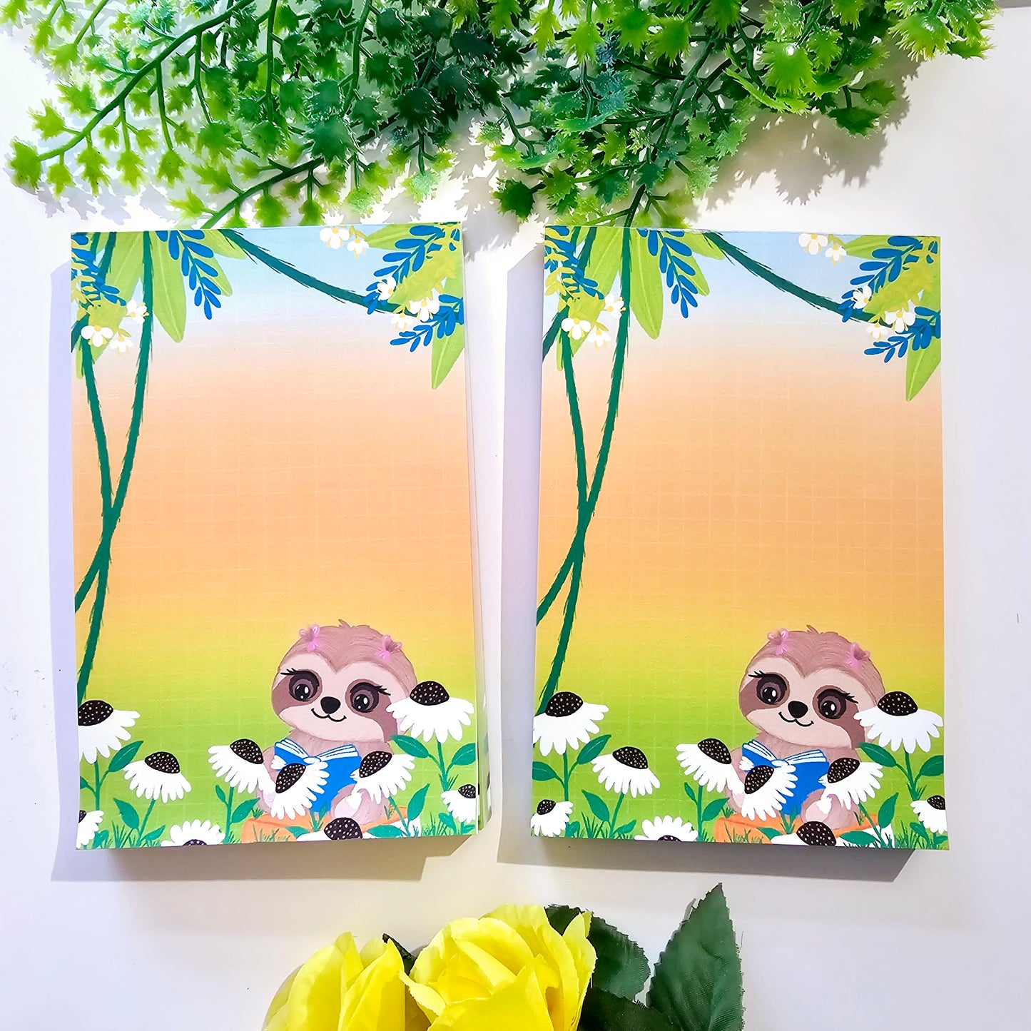 Sloth bookish Notepads