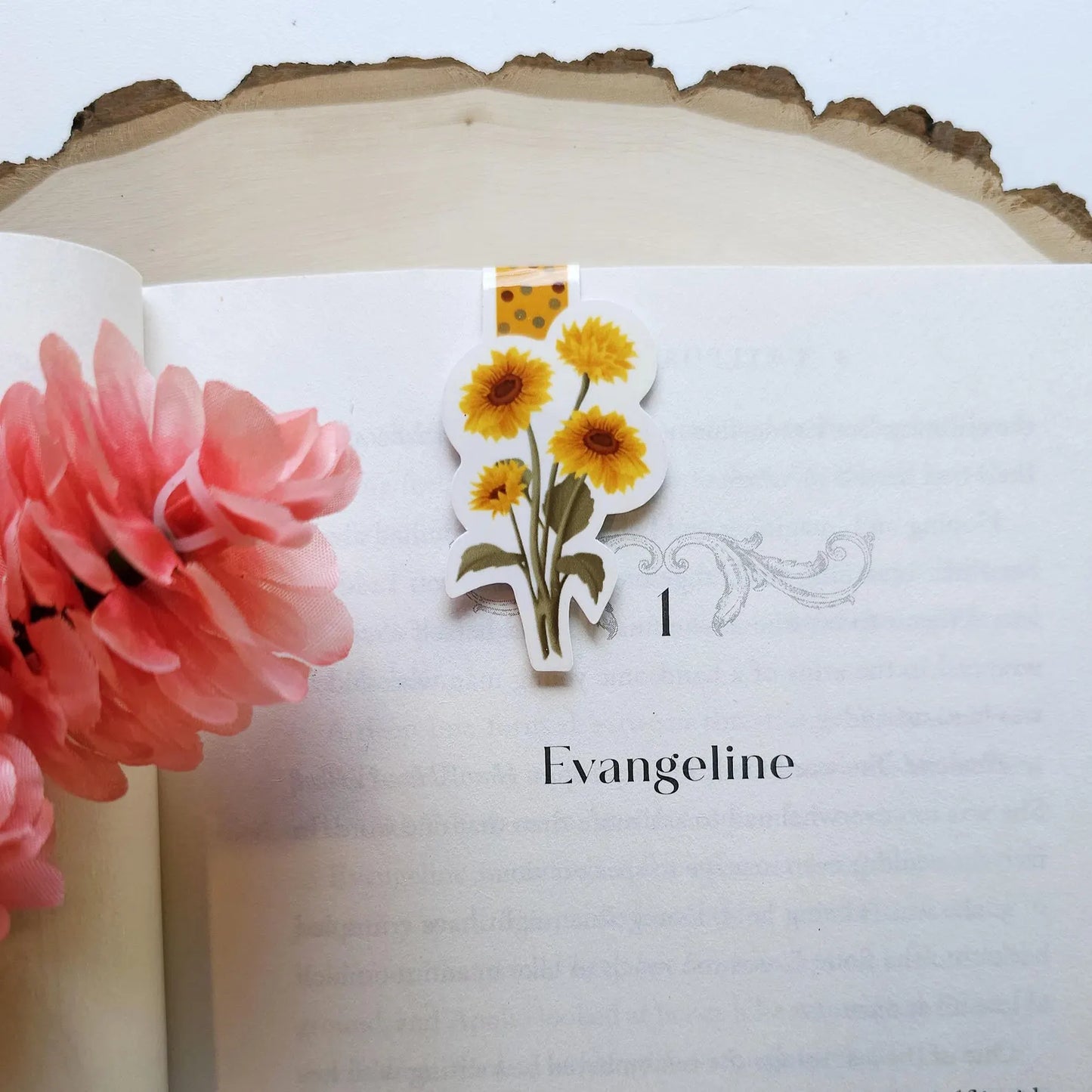 Sunflower Magnetic Bookmark