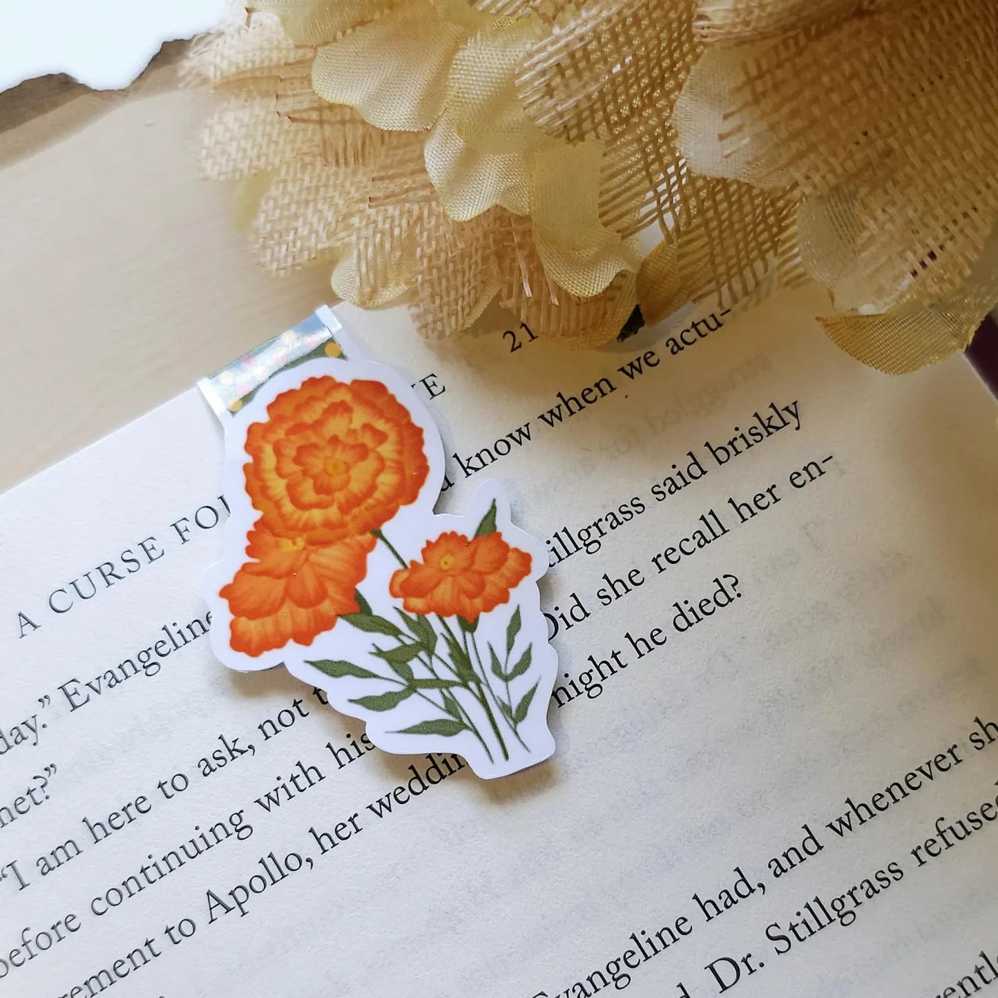 Marigold Magnetic Bookmark