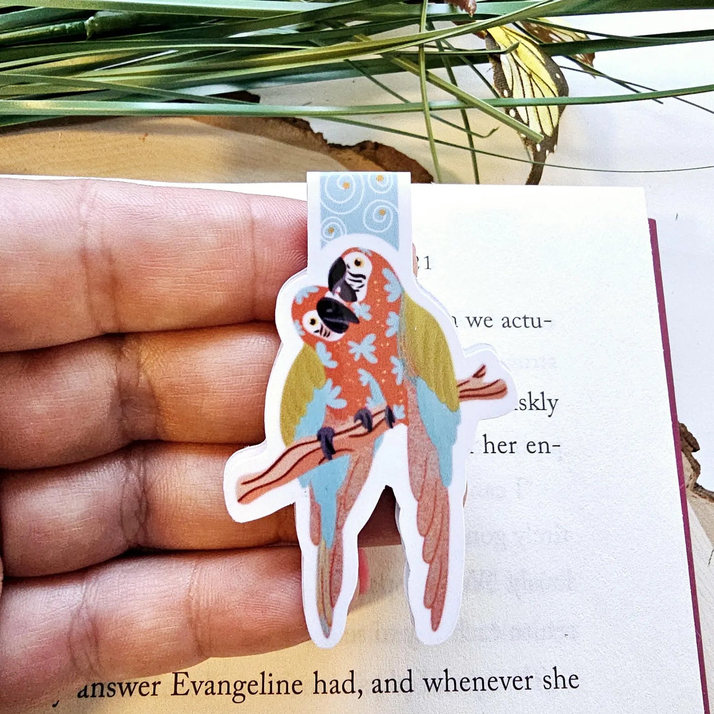 Macaw bird magnetic Bookmark