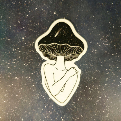 Mushroom clear  sticker