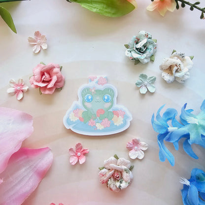 Croshet Froggy Magnetic Bookmark