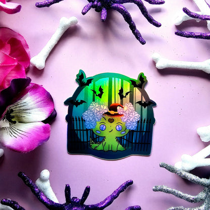 Holographic monster Kawaii Stickers