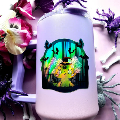 Holographic monster Kawaii Stickers