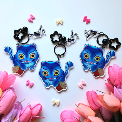 KPOP Derpy Tiger KEYCHAIN