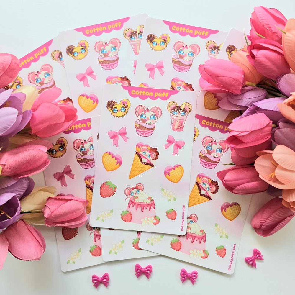 
                  
                    COTTON PUFF STICKER SHEET
                  
                