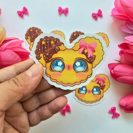 COTTON PUFF COOKIE STICKER
