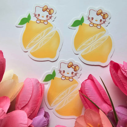 LEMON HELLO KITTY  STICKER