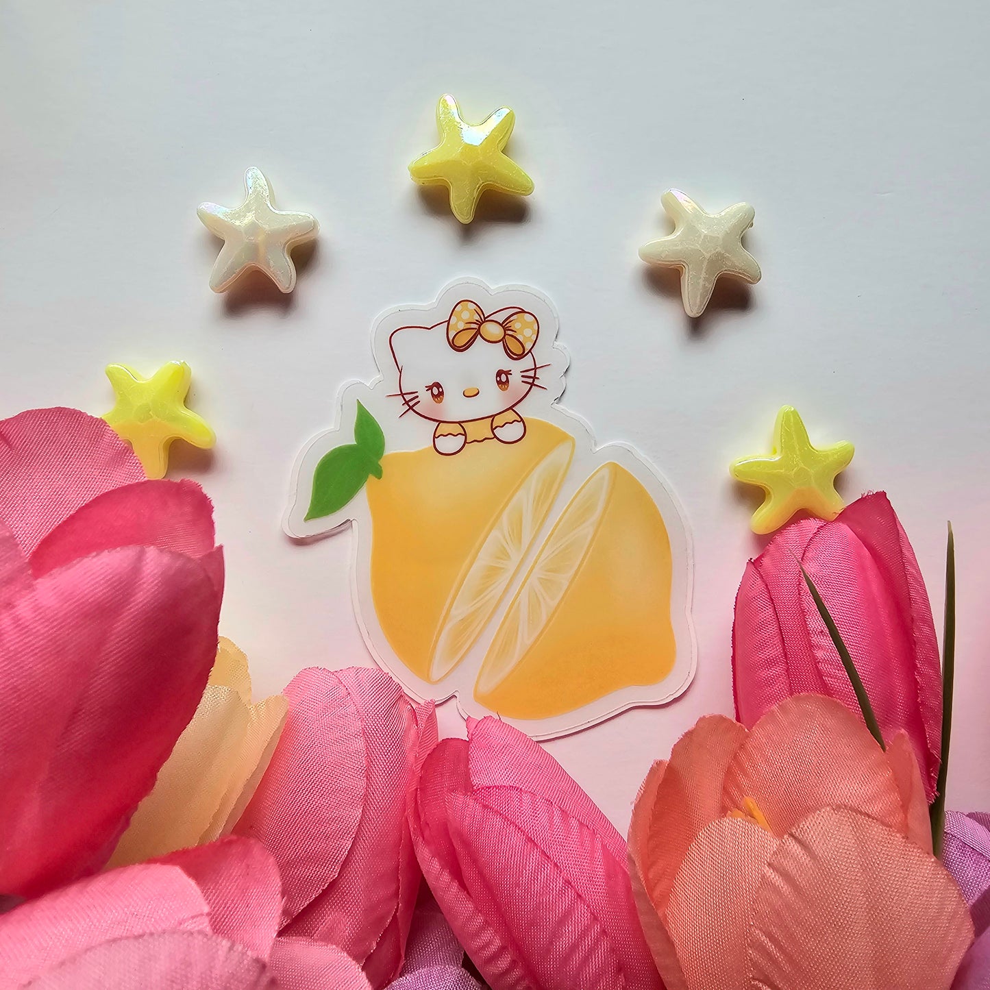 LEMON HELLO KITTY  STICKER