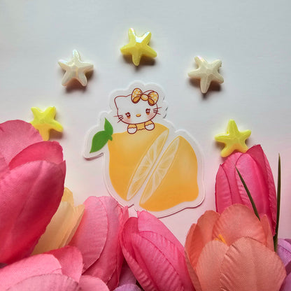 LEMON HELLO KITTY  STICKER