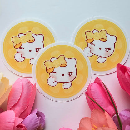 LEMON FACE HELLO KITTY STICKER