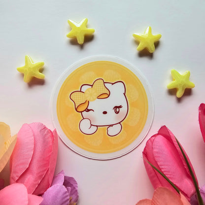 LEMON FACE HELLO KITTY STICKER