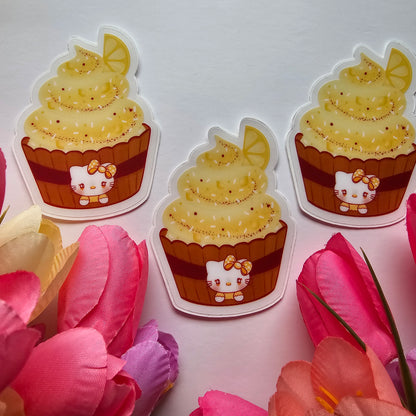 LEMON CUPCAKE HELLO KITTY STICKER