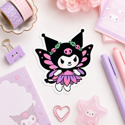 Kawaii Goth Fairy Waterproof Sticker