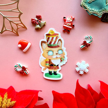 GINGER AND NUGGET NUTCRACKER STICKER