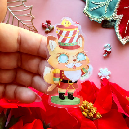 GINGER AND NUGGET NUTCRACKER STICKER