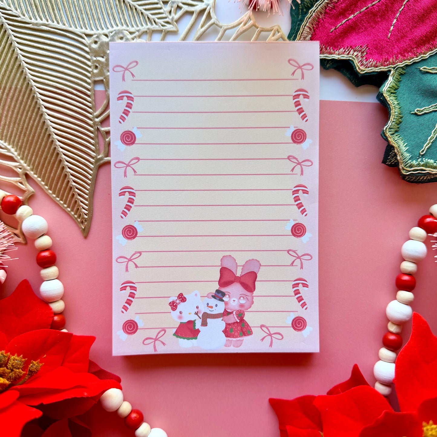 LILLY BUNNY CHRISTMAS NOTEPAD