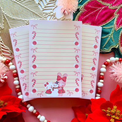 LILLY BUNNY CHRISTMAS NOTEPAD