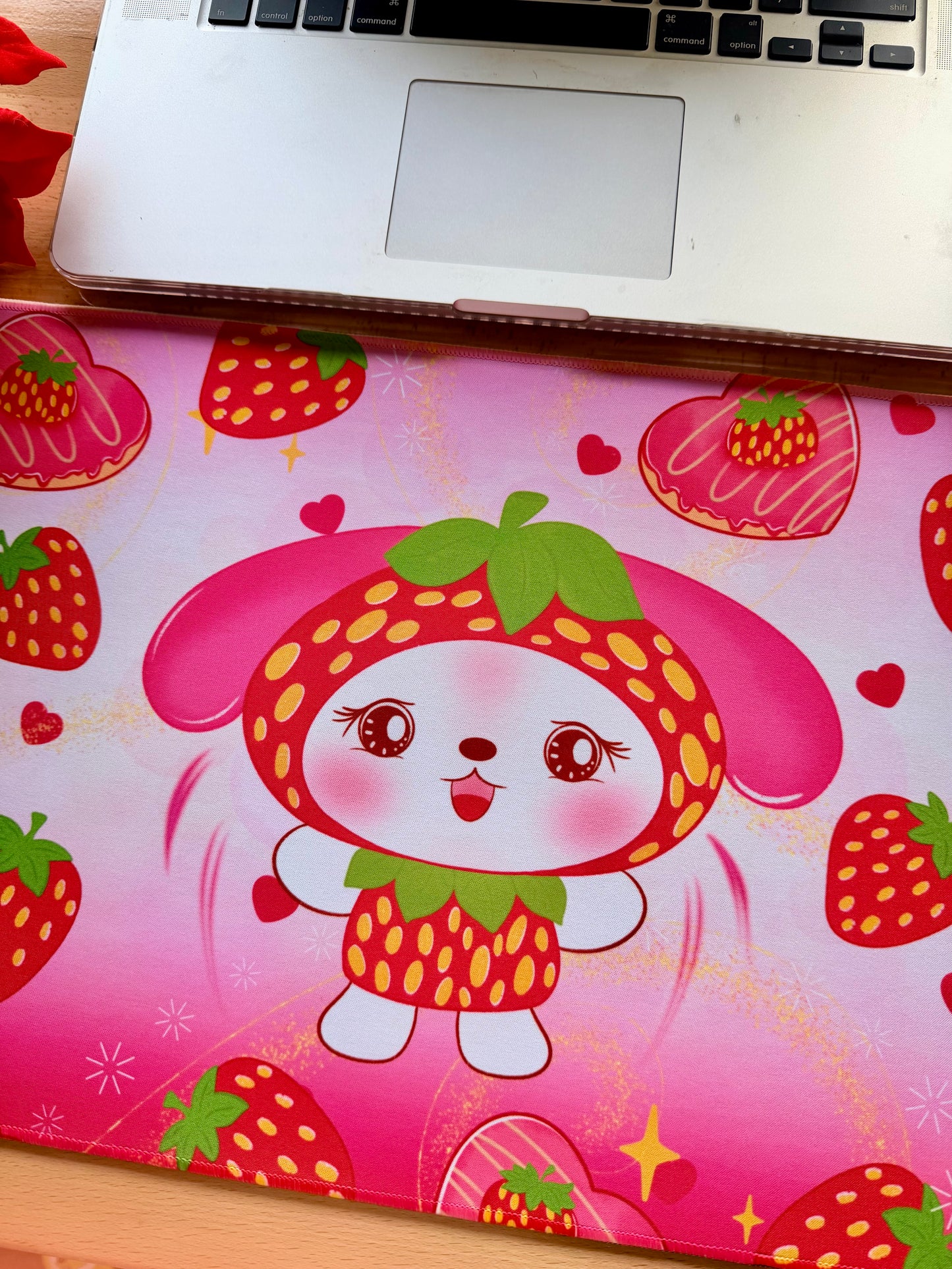 MY MELODY STRAWBERRY DESK PADS