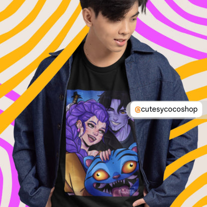 Kpop Demon Hunters Tiger Shirt, Derpy Anime Tiger T-shirt