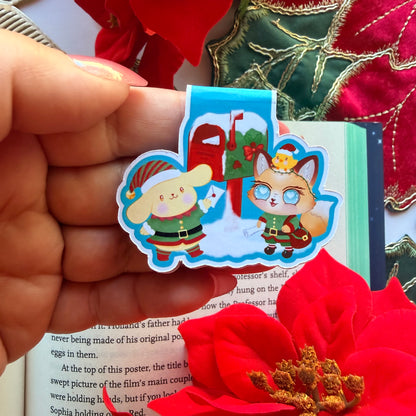 GINGER AND POMPO MAIL ELFS MAGNETIC BOOKMARK