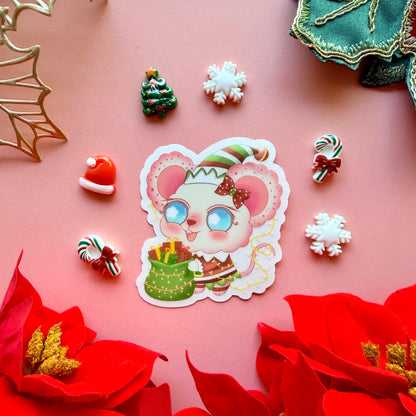 COTTON PUFF ELF HELPER STICKER