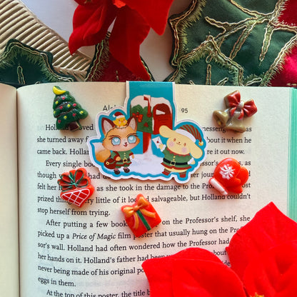 GINGER AND POMPO MAIL ELFS MAGNETIC BOOKMARK