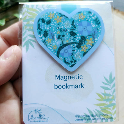 Heart Flower magnetic Bookmark