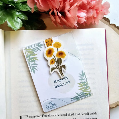 Sunflower Magnetic Bookmark