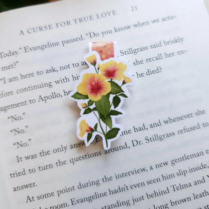 Hibiscus magnetic bookmark