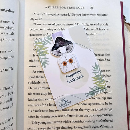 Sunflower Mushroom magnetic Bookmark