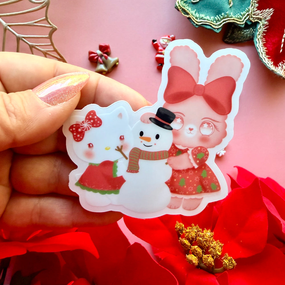 LILLY BUNNY CHRISTMAS STICKER
