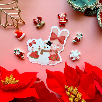 LILLY BUNNY CHRISTMAS STICKER