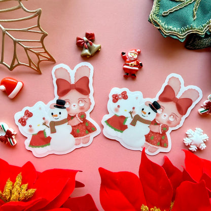 LILLY BUNNY CHRISTMAS STICKER