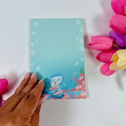 Magical Ocean Pals Memo Notepad | Cute Mermaid Writing Pad | Kawaii Stationery for Notes & Journaling