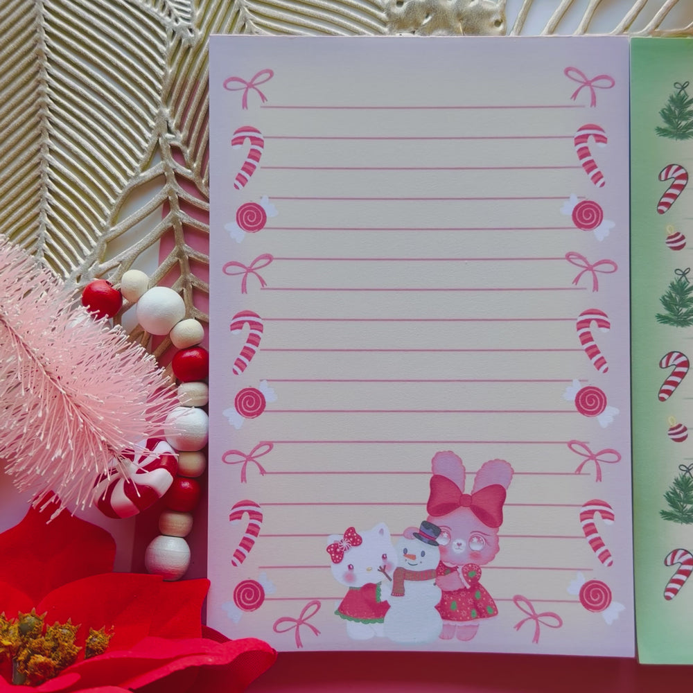 
                  
                    Load and play video in Gallery viewer, LILLY BUNNY CHRISTMAS NOTEPAD
                  
                