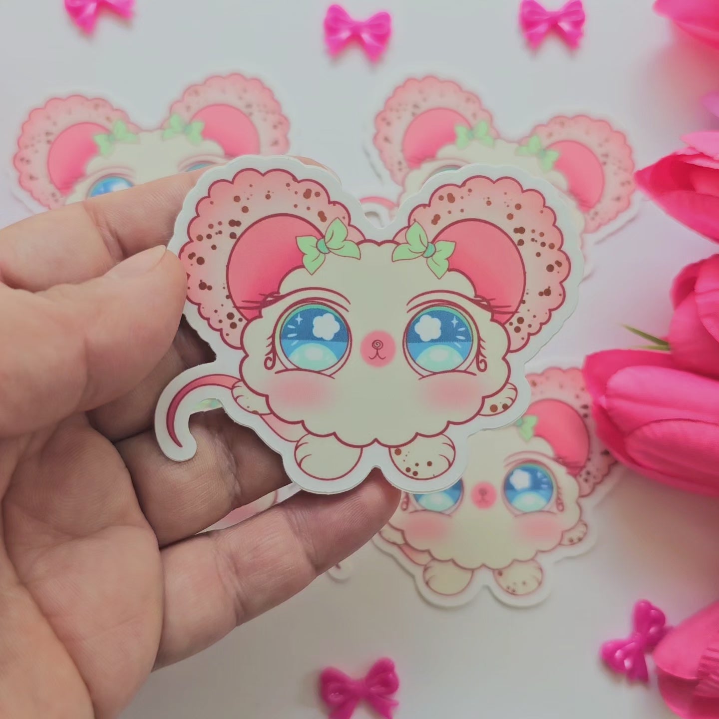 COTTON PUFF STICKER