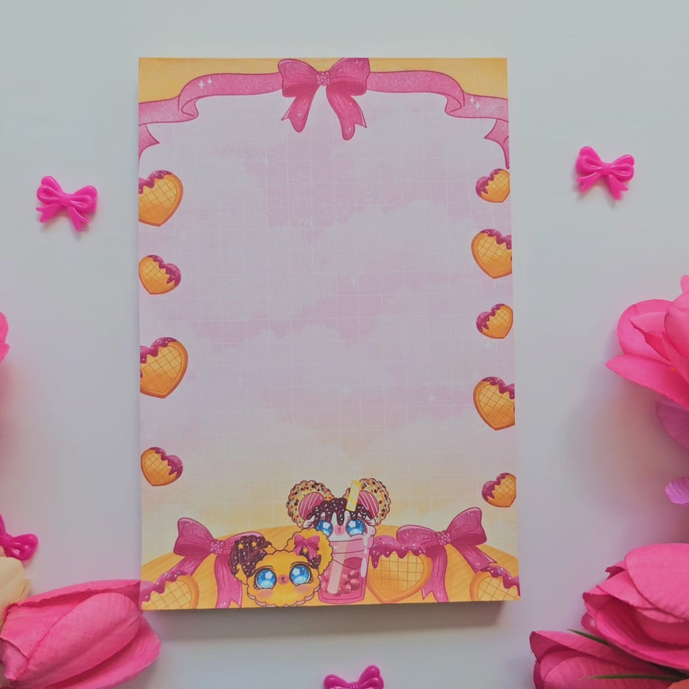 
                  
                    Load and play video in Gallery viewer, COTTON PUFF BAKER NOTEPAD
                  
                