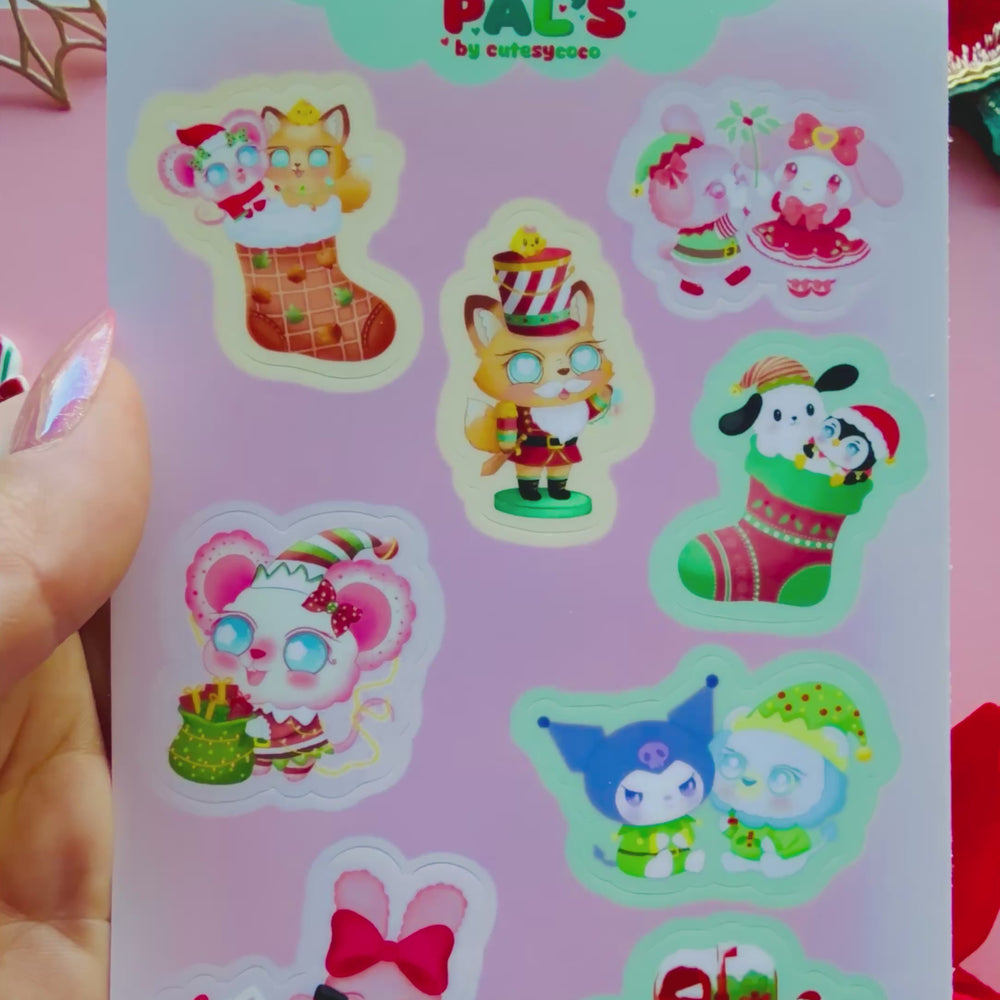 
                  
                    Load and play video in Gallery viewer, PAL&amp;#39;S CHRISTMAS STICKERS
                  
                
