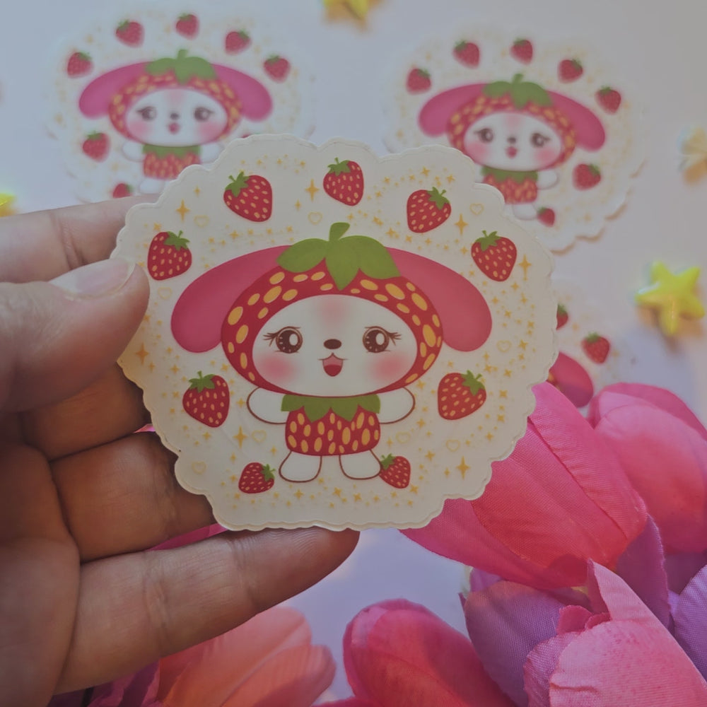 
                  
                    Load and play video in Gallery viewer, My Melo Strawberry stickers
                  
                