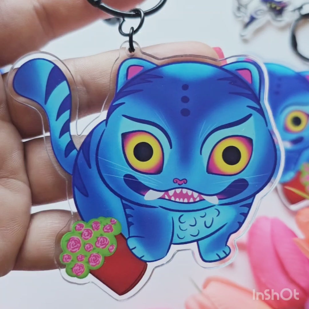 
                  
                    Load and play video in Gallery viewer, KPOP Derpy Tiger KEYCHAIN
                  
                