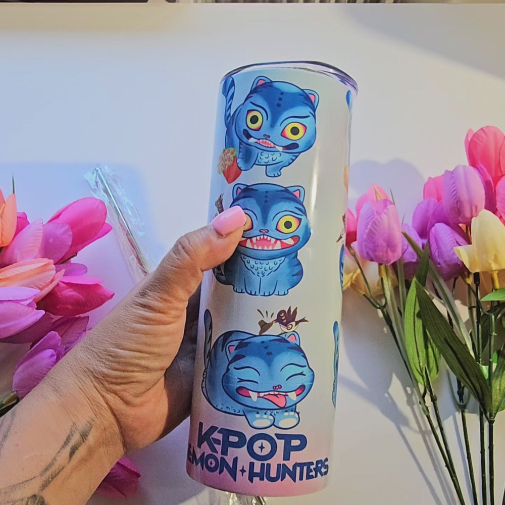 
                  
                    Load and play video in Gallery viewer, Kpop Cup Stainless Steel Tumbler
                  
                