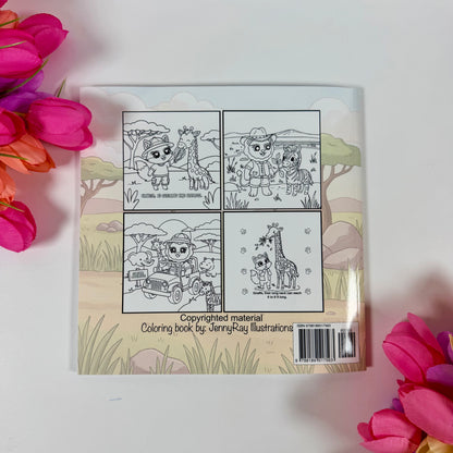 Sweet Pals Safari Adventures Coloring Book | Learn Animals While You Color